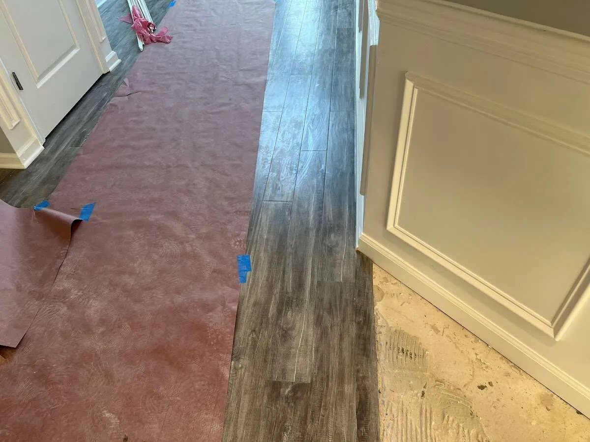 Completed marble shower restoration in Belen